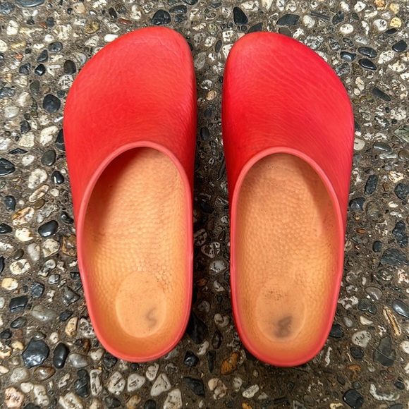 Birkenstock Red Rubber Clogs - Picture 4 of 11